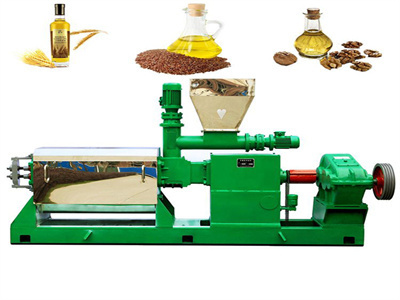 prensa de aceite de semilla de algodón en grecia con uso comercial