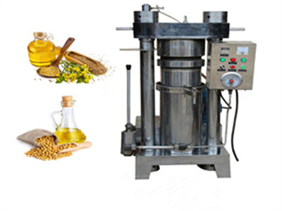 Máquinas para hacer aceite de soja en frío en depósitos